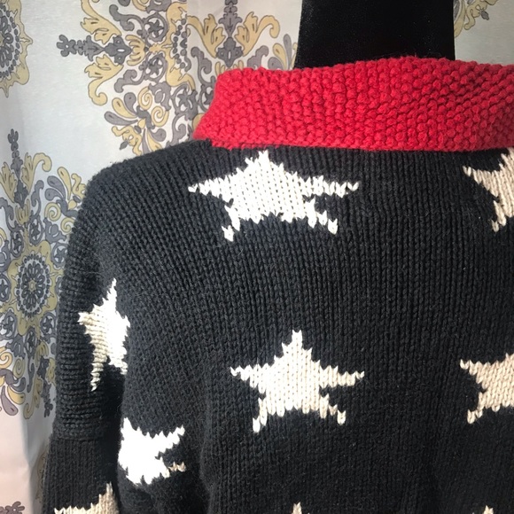 PLANET EARTH IMPORTS Navy Star long Sleeve Sweater - Picture 7 of 7